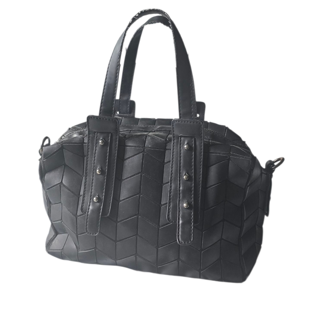 Patrizia Luca Black Textured Bag